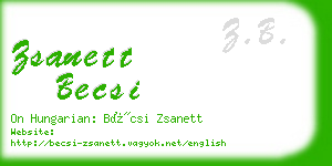 zsanett becsi business card